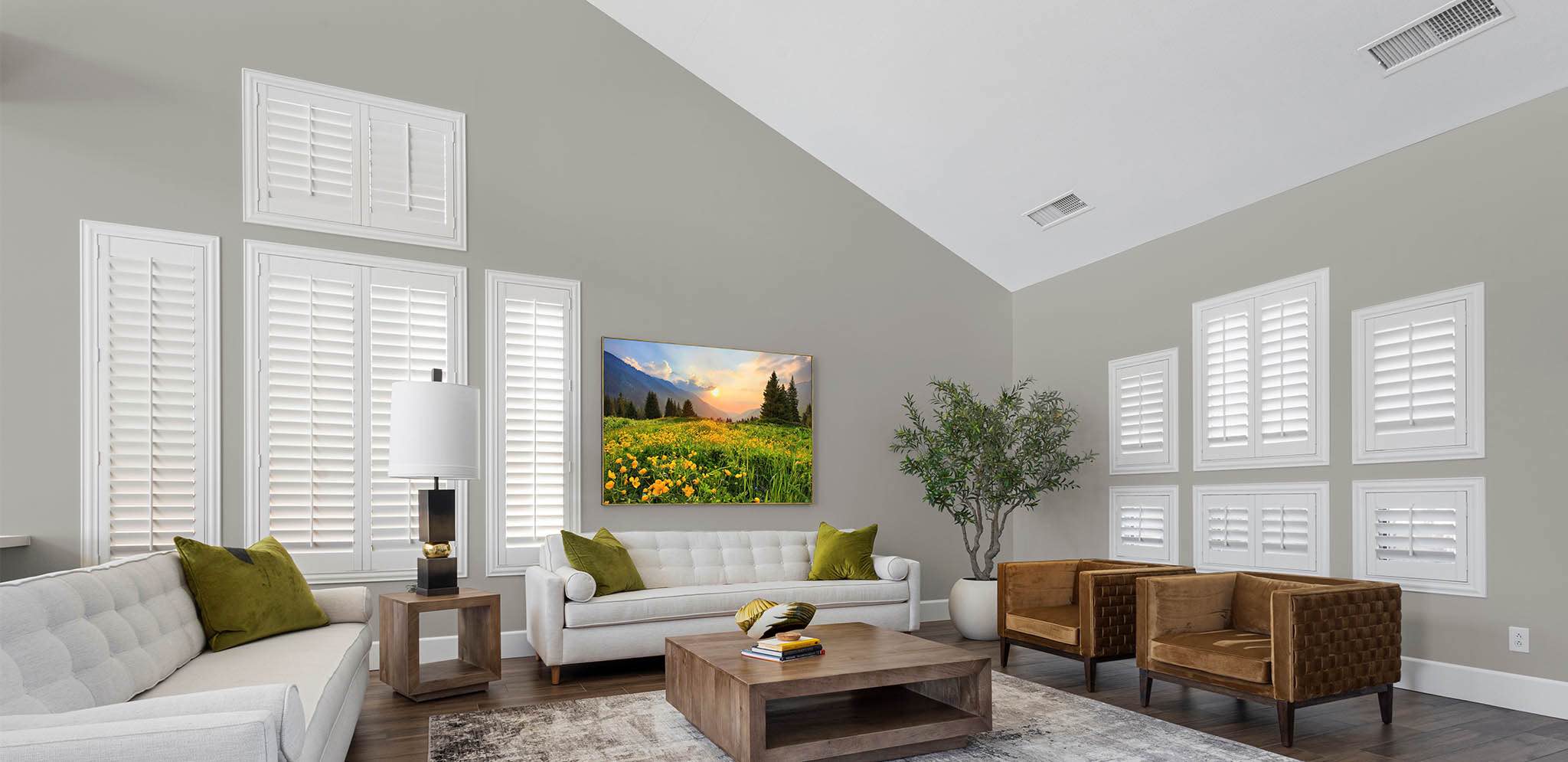 Shutters in a Tampa living room